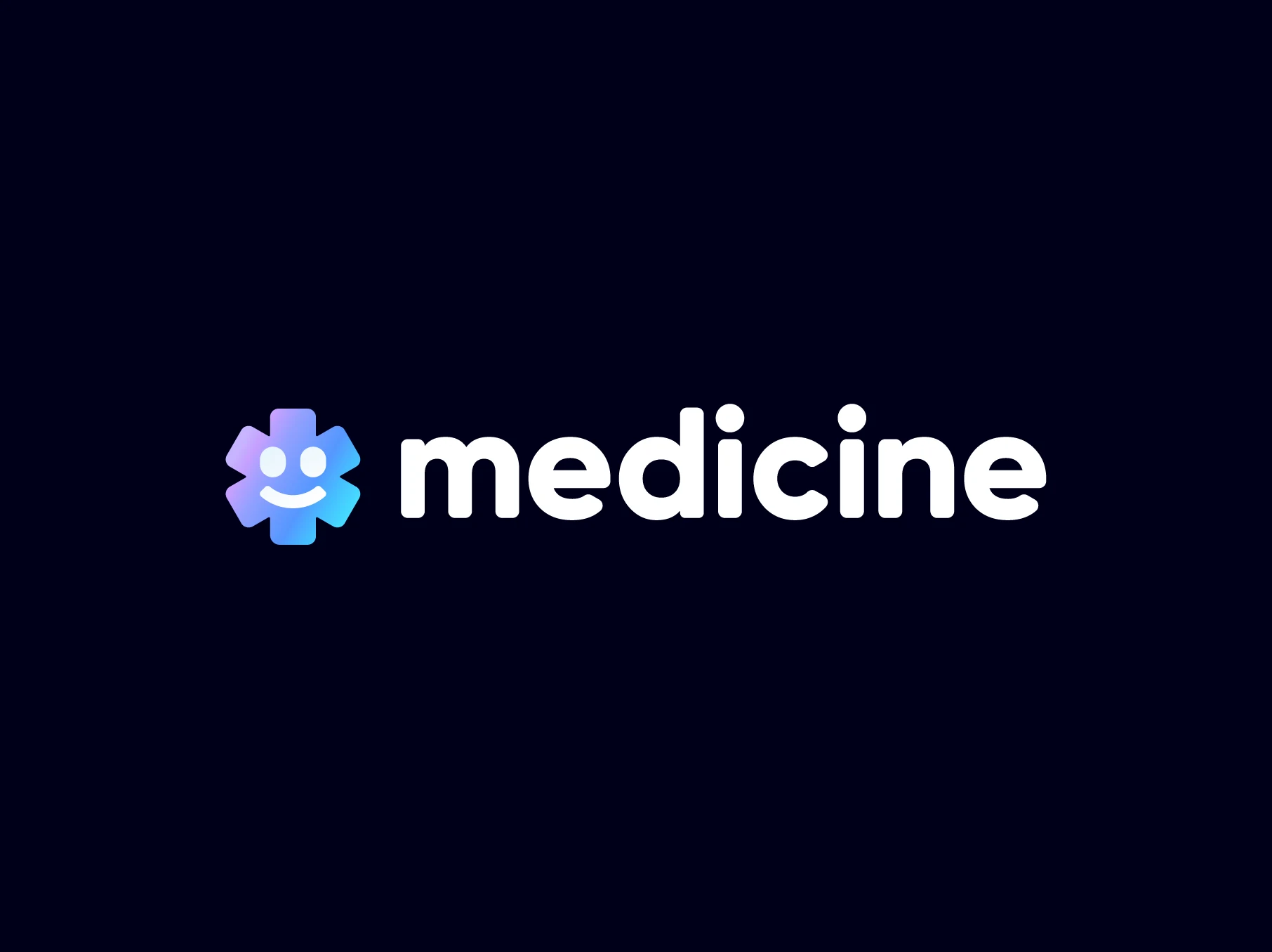 Medicine logo — cross spark mark